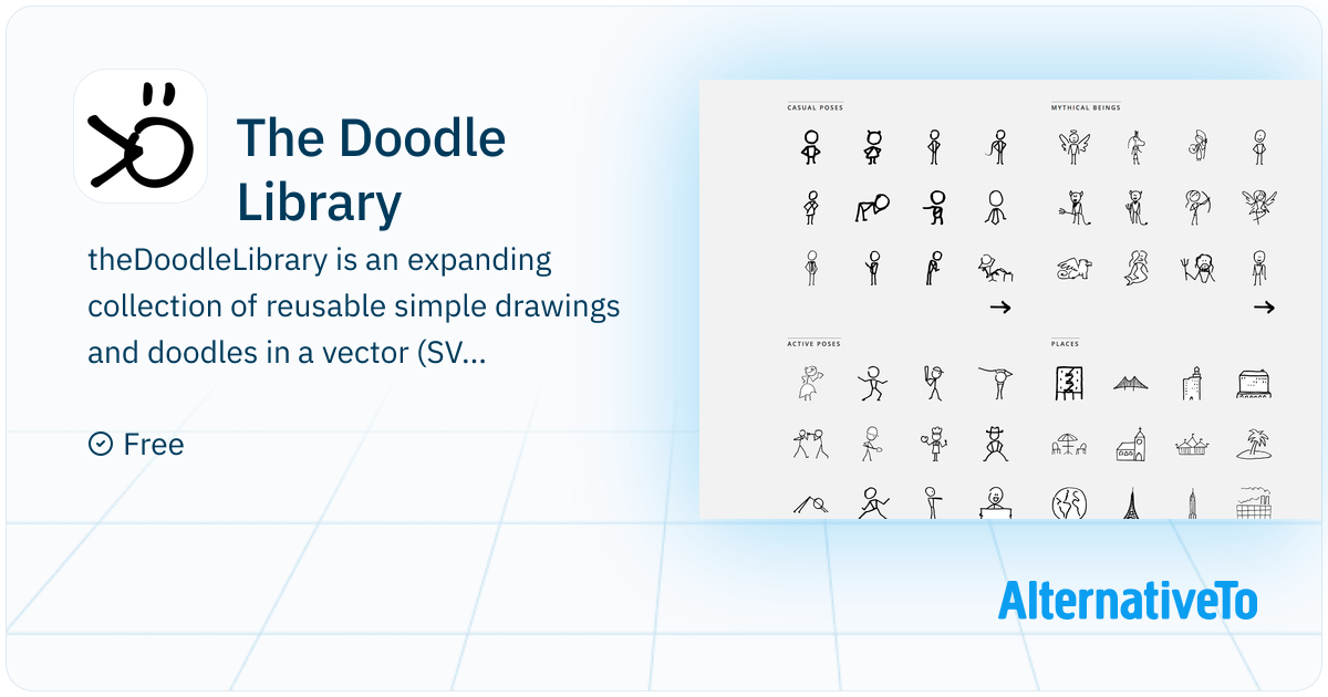 The Doodle Library: Reusable simple drawings | AlternativeTo