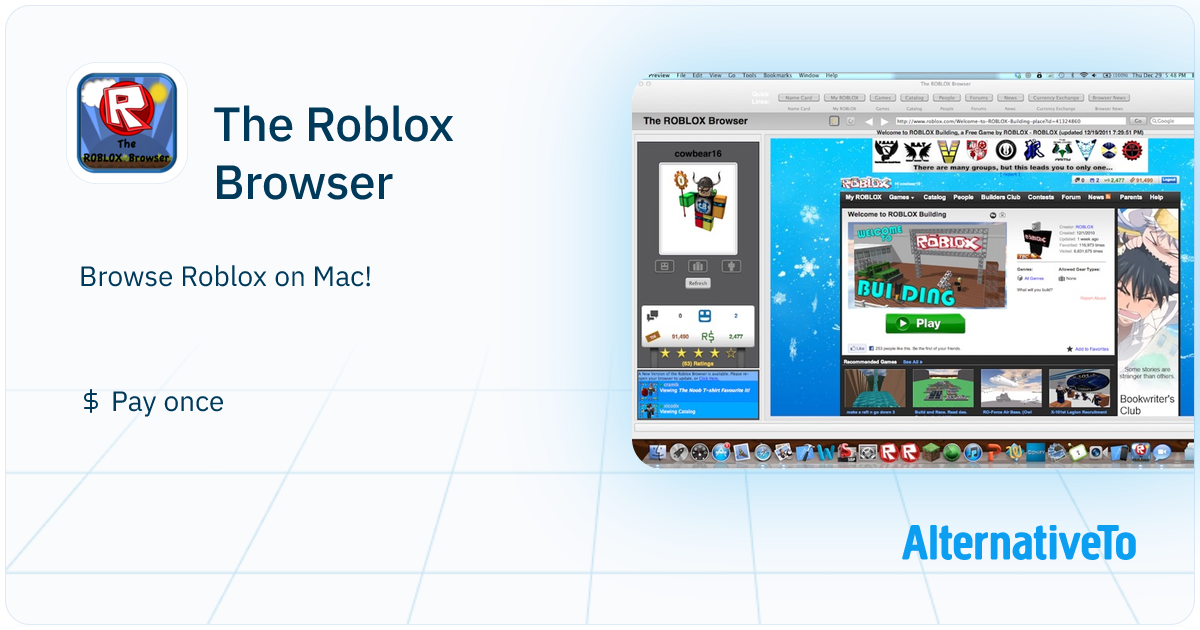 The Roblox Browser: Browse Roblox on Mac! | AlternativeTo
