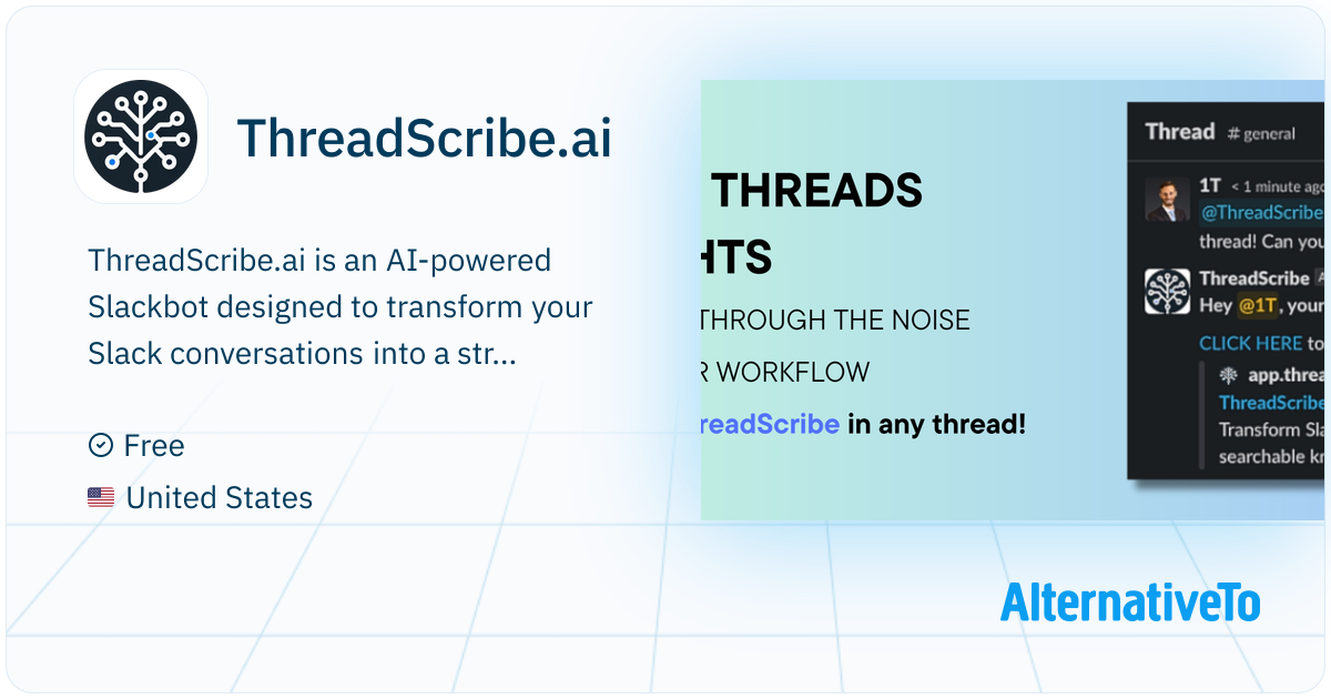 ThreadScribe.ai: Chatbot for Slack that uses cutting-edge AI to ...
