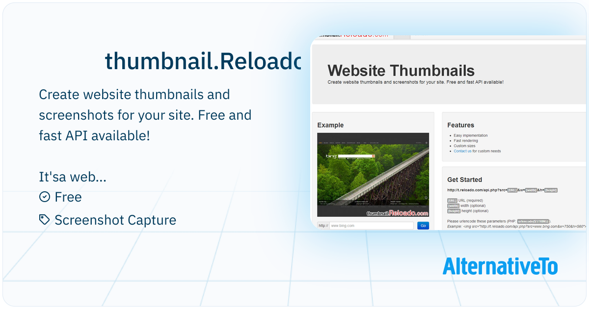 thumbnail.Reloado.com: Create website thumbnails and screenshots for ...