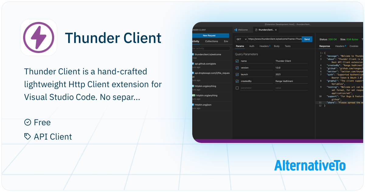 Thunder Client: Http Client Extension for Visual Studio Code for ...