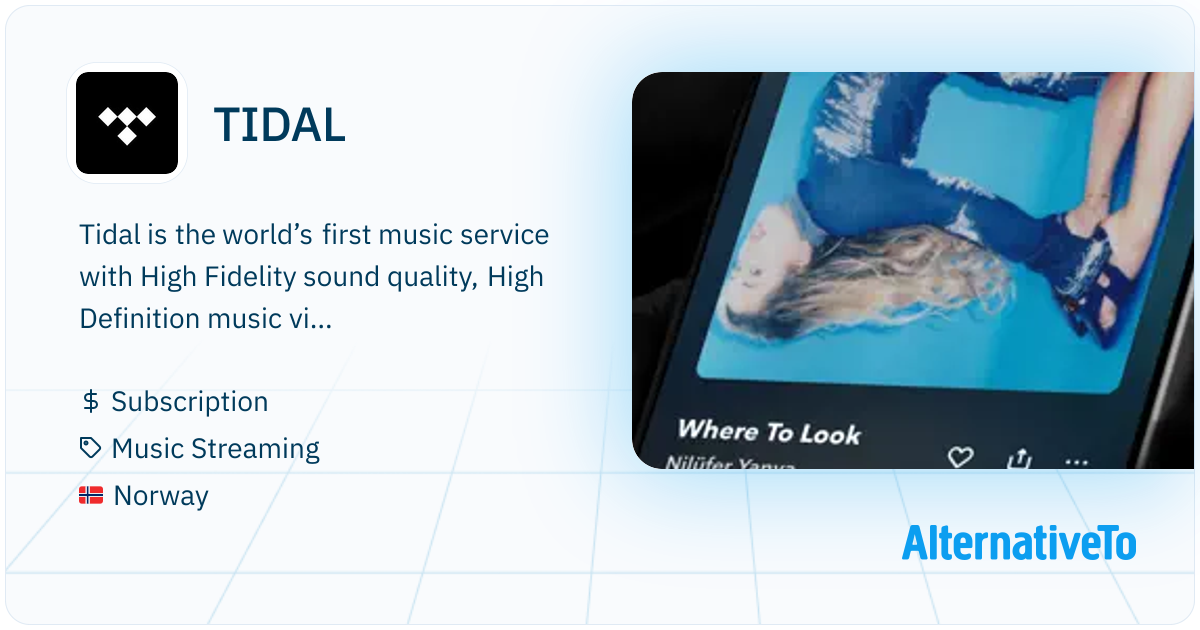 TIDAL: Tidal is the world’s first music service with High Fidelity ...