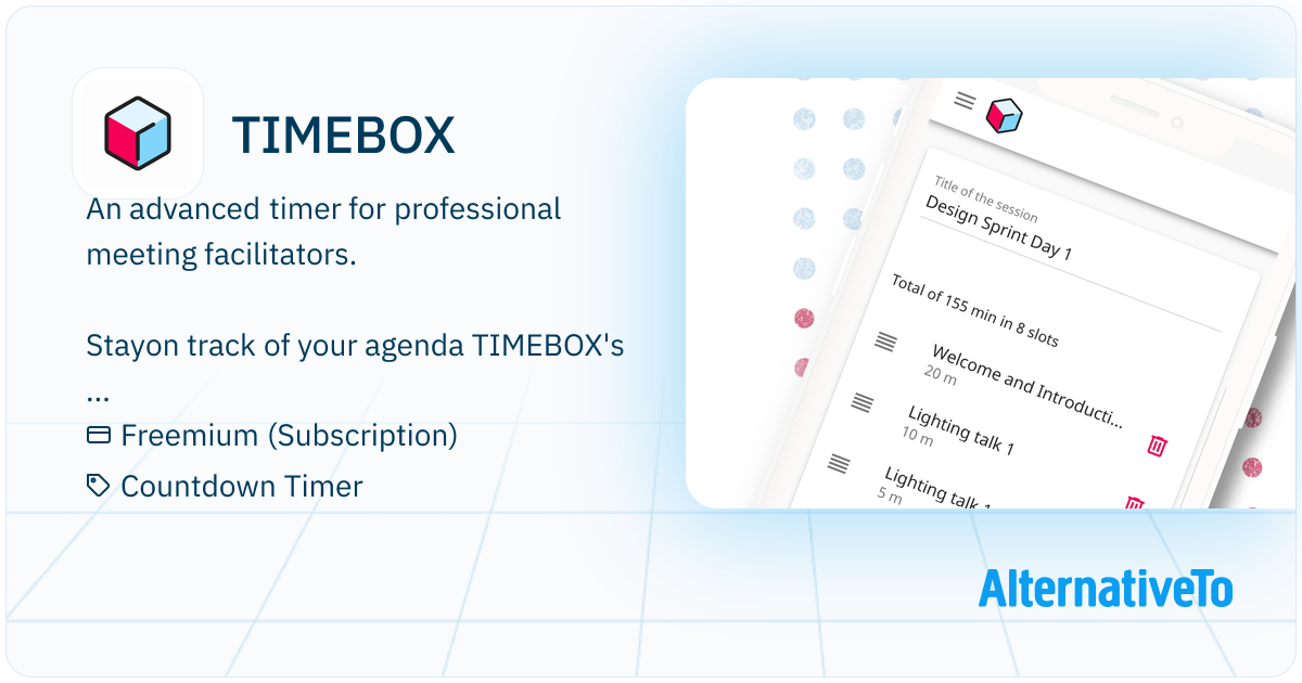 Timebox Timer TIMEBOX: An advanced timer for professional meeting facilitators ...