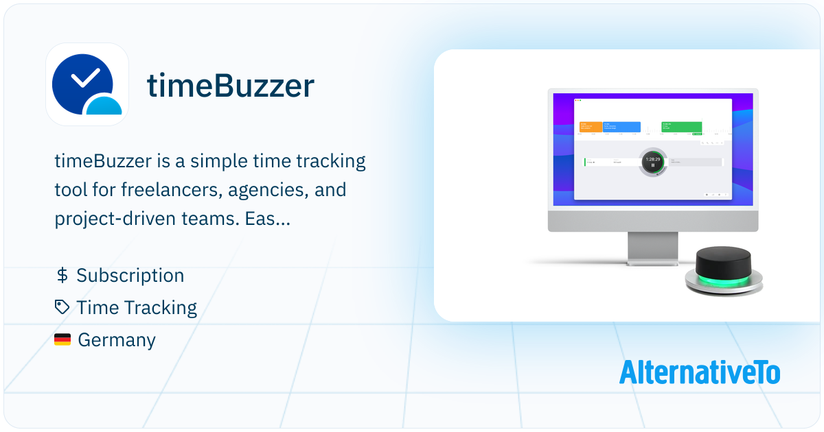 timeBuzzer: Simple time tracking for projects | AlternativeTo