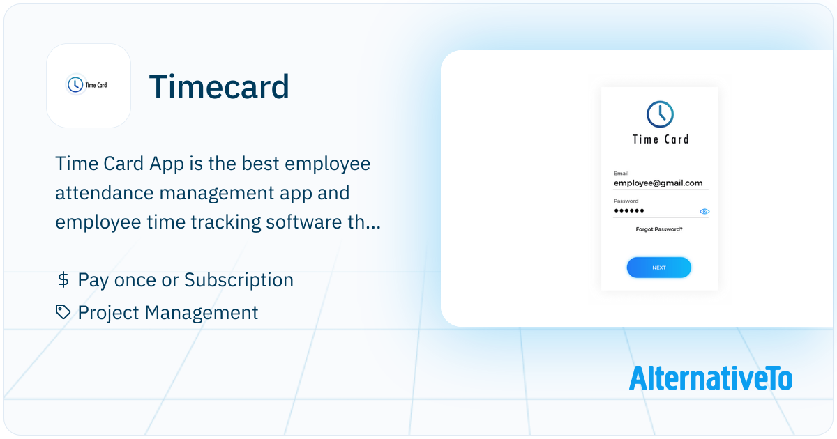 Timecard: Employee Attendance Management Software and Time tracking App ...