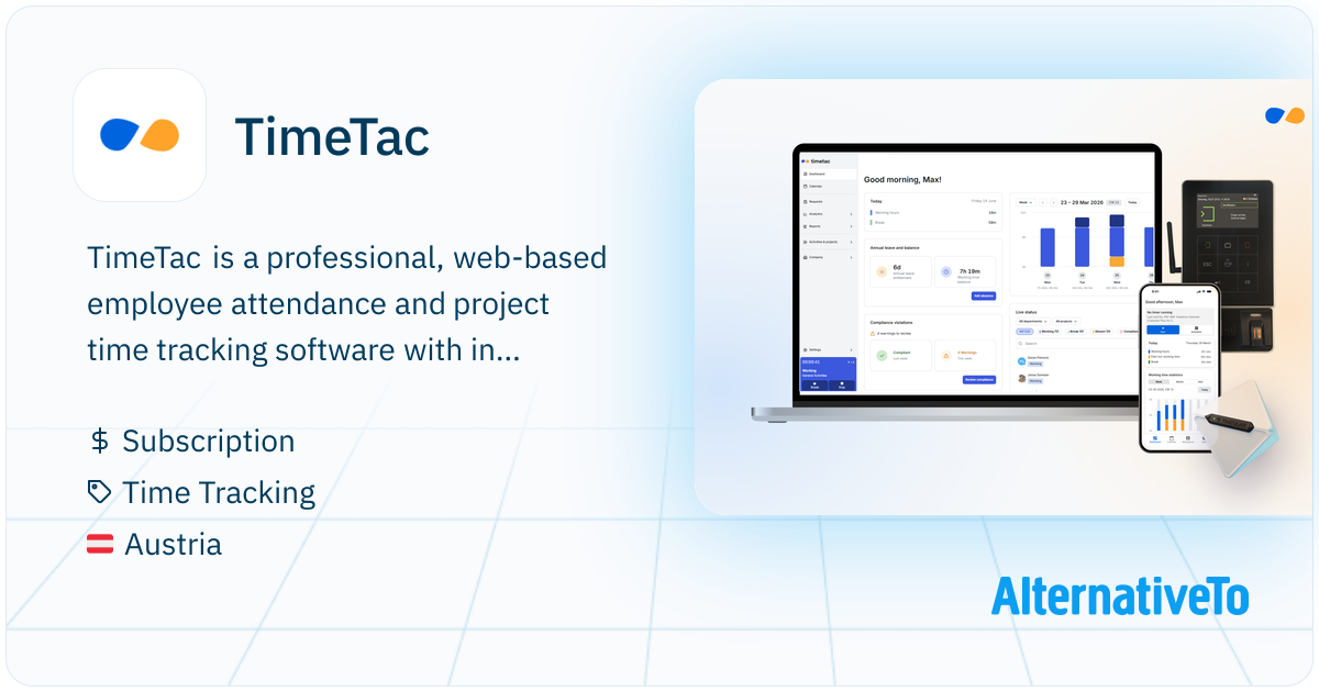 Timetac App TimeTac: Multi-device web-based time tracking system for midsized and ...