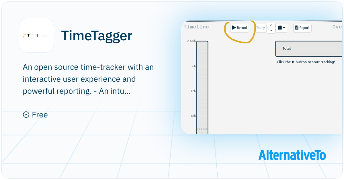 TimeTagger: An open source time-tracker with an interactive | AlternativeTo