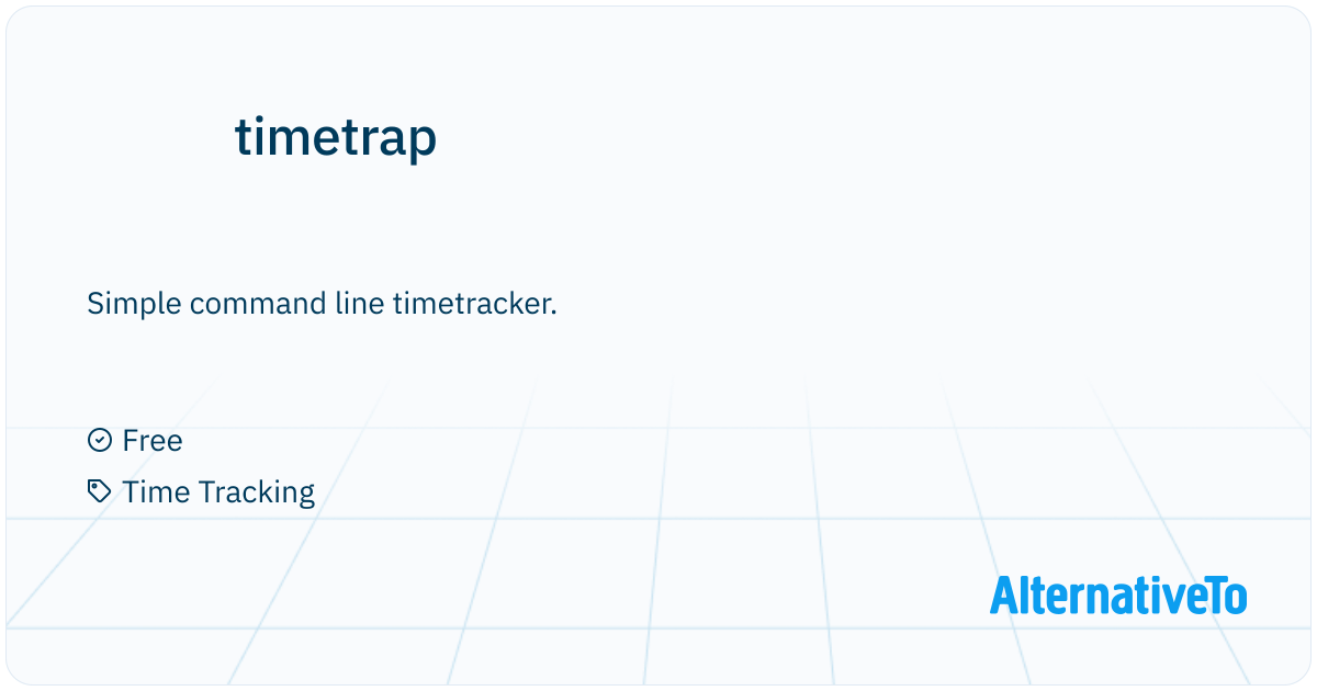 timetrap: Simple command line timetracker | AlternativeTo
