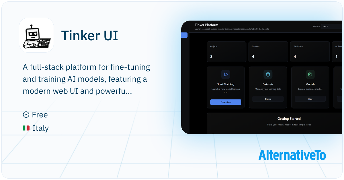 Tinker UI: A user-friendly interface built on Tinker API that lets you ...