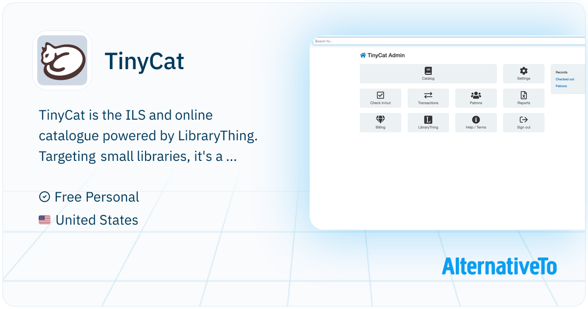 TinyCat: The online catalog and integrated library system for tiny ...