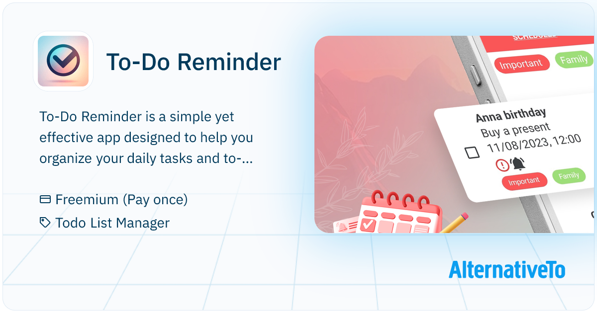 To-Do Reminder: Task management app that enables users to create and ...