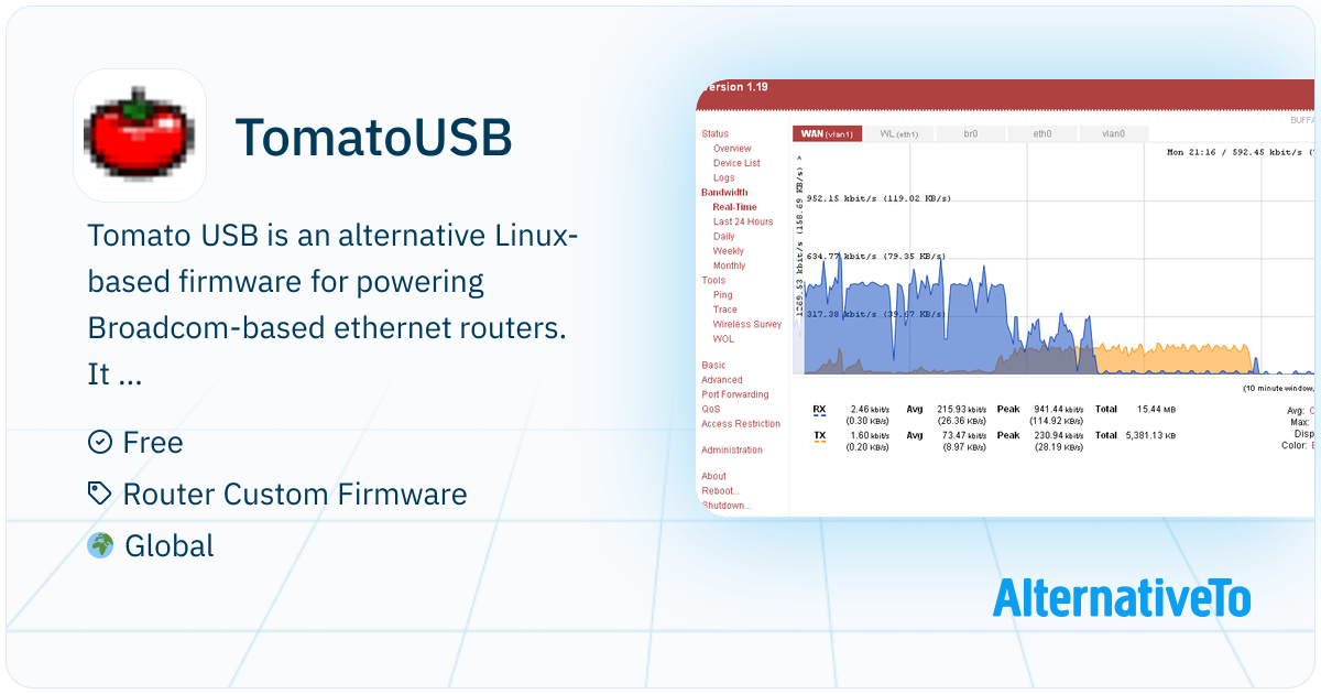 Tomatousb Menu TomatoUSB: Tomato USB is an alternative Linux-based firmware ...