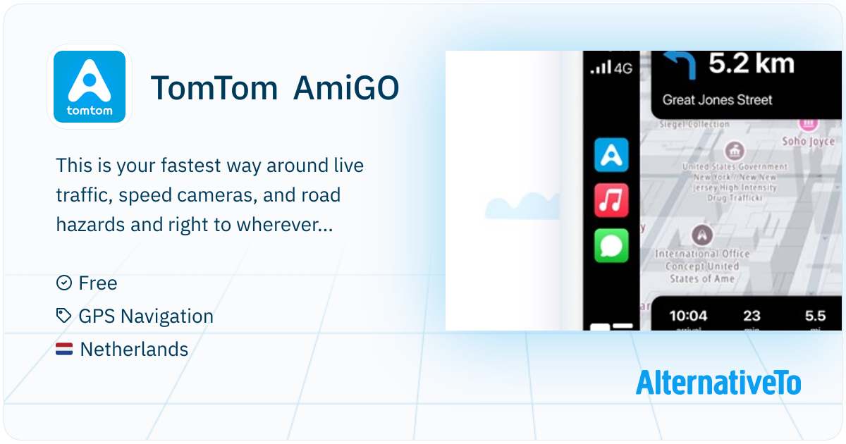 TomTom AmiGO: This is your fastest way around live traffic | AlternativeTo