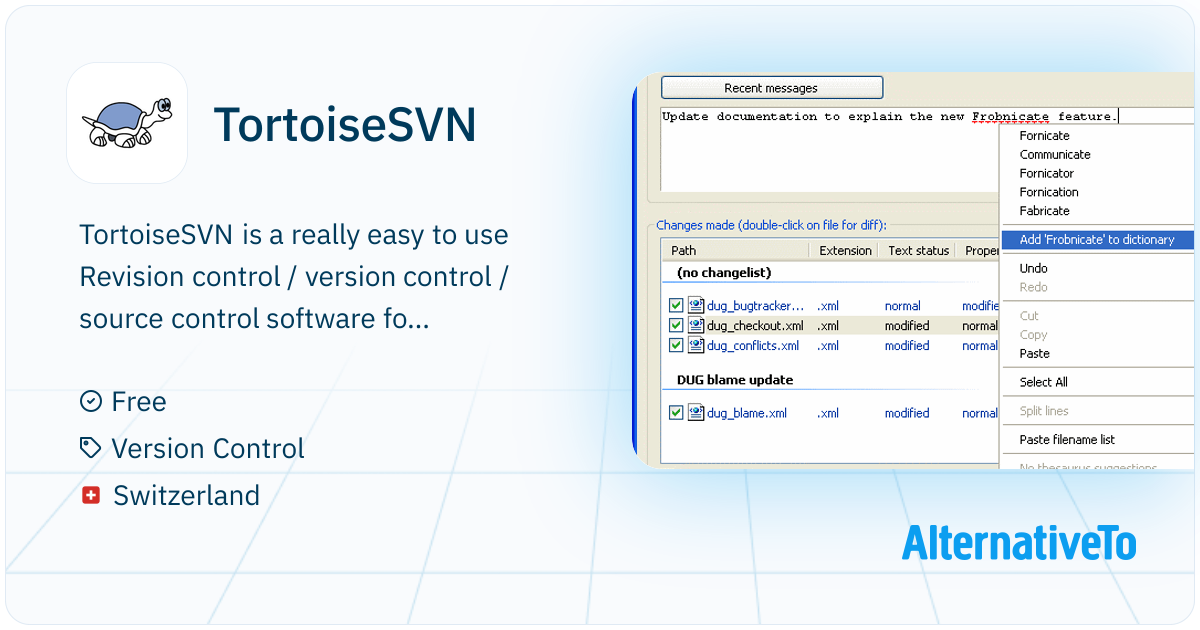 TortoiseSVN: Really easy to use Revision | AlternativeTo