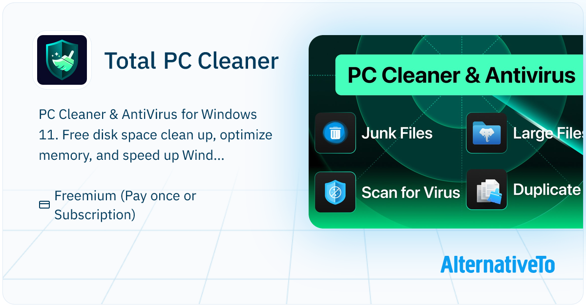 Total PC Cleaner: Freemium PC cleaner | AlternativeTo