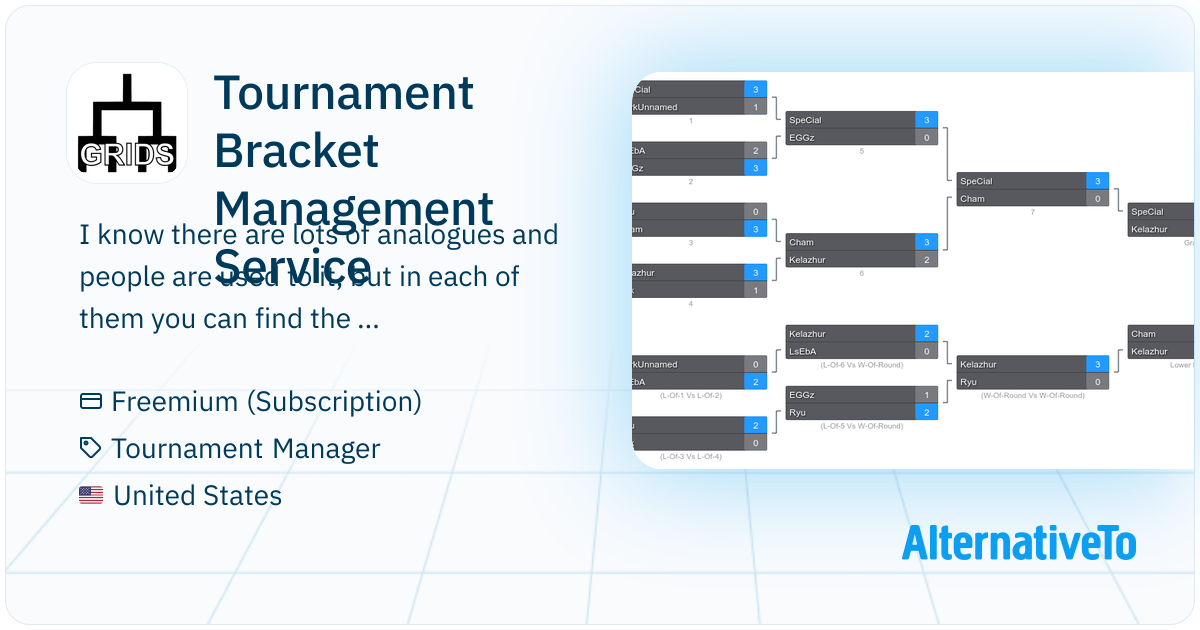 Tournament Bracket Management Service: Create Single and Double ...