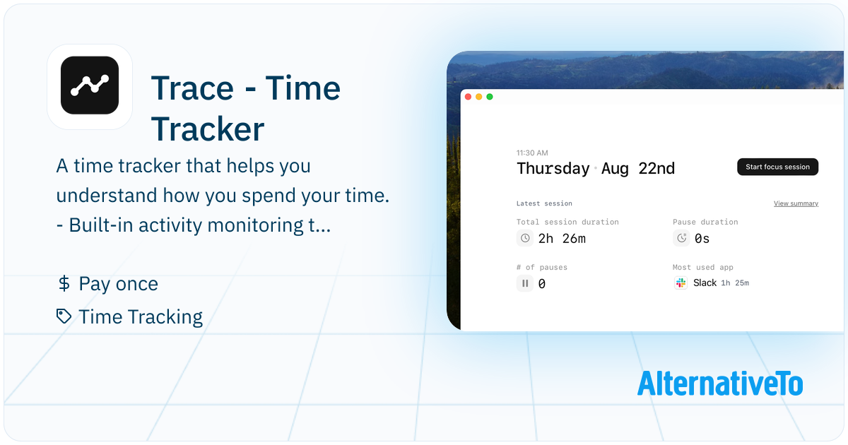 Trace - Time Tracker: A time tracker that helps you understand how you ...