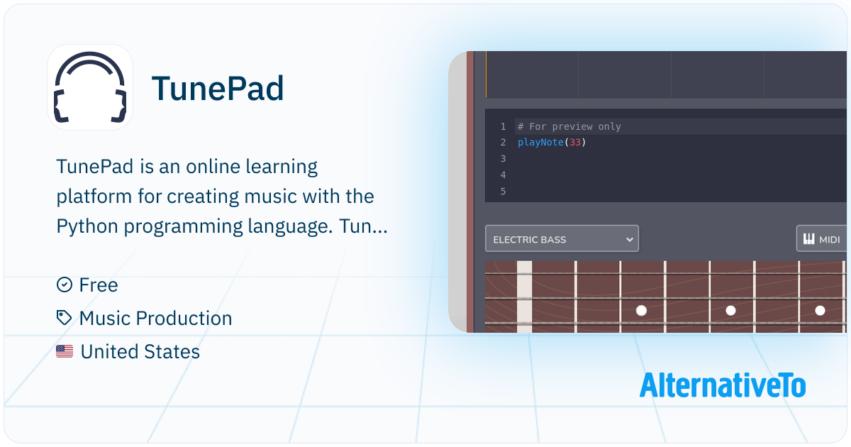 TunePad: Free online platform for creating music with the Python ...