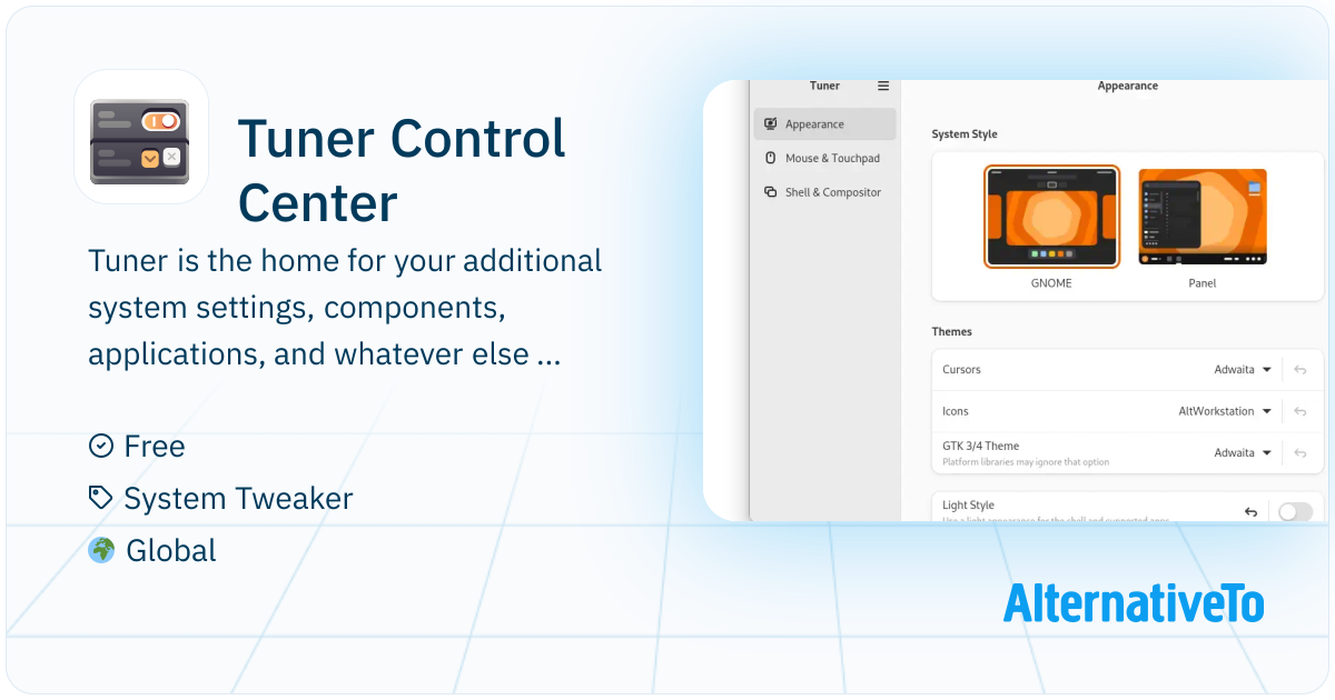 Tuner Control Center: Tuner is the home for your additional system ...