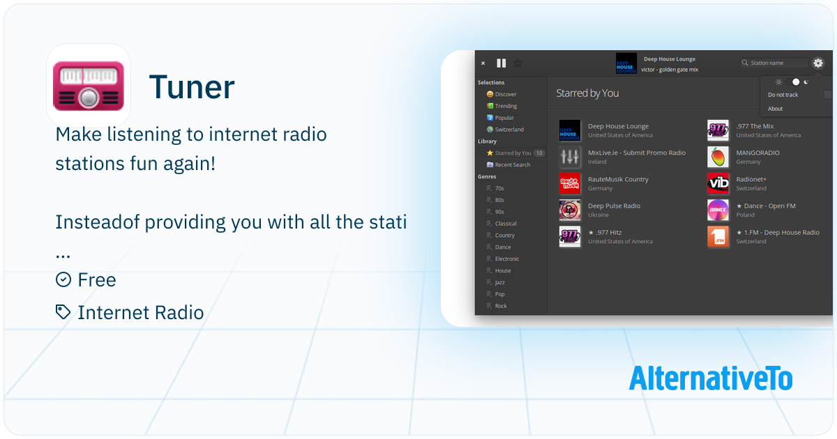 Tuner Programs Tuner: Discover and Listen to your favourite internet radio stations ...