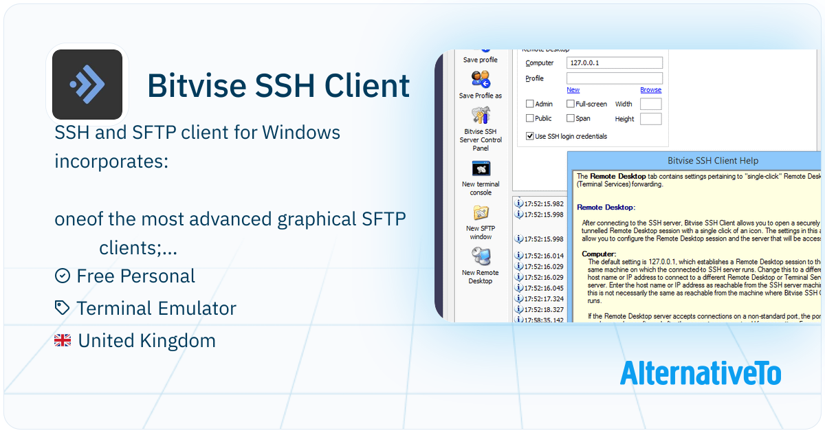 Bitvise SSH Client: SSH client for file transfer, terminal and ...