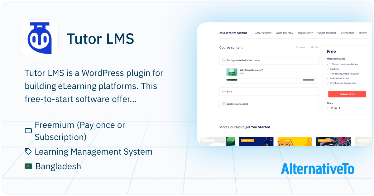 Tutor LMS: Robust WordPress LMS plugin. Create courses on a frontend ...