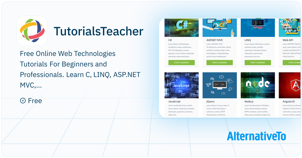 TutorialsTeacher: Com is optimized for learning web technologies step ...