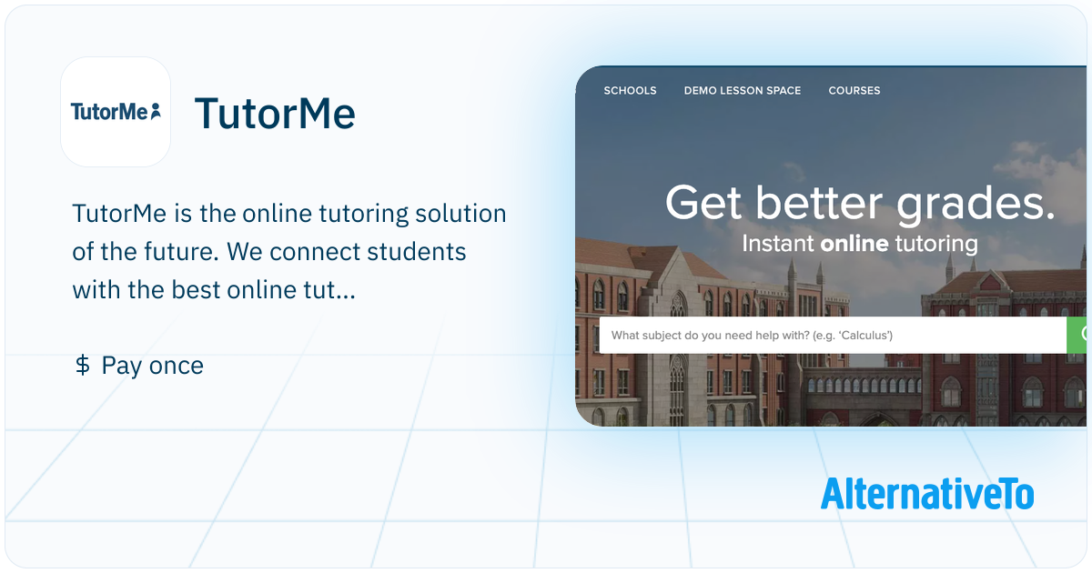 Tutor Me TutorMe: The ultimate online tutoring solution | AlternativeTo