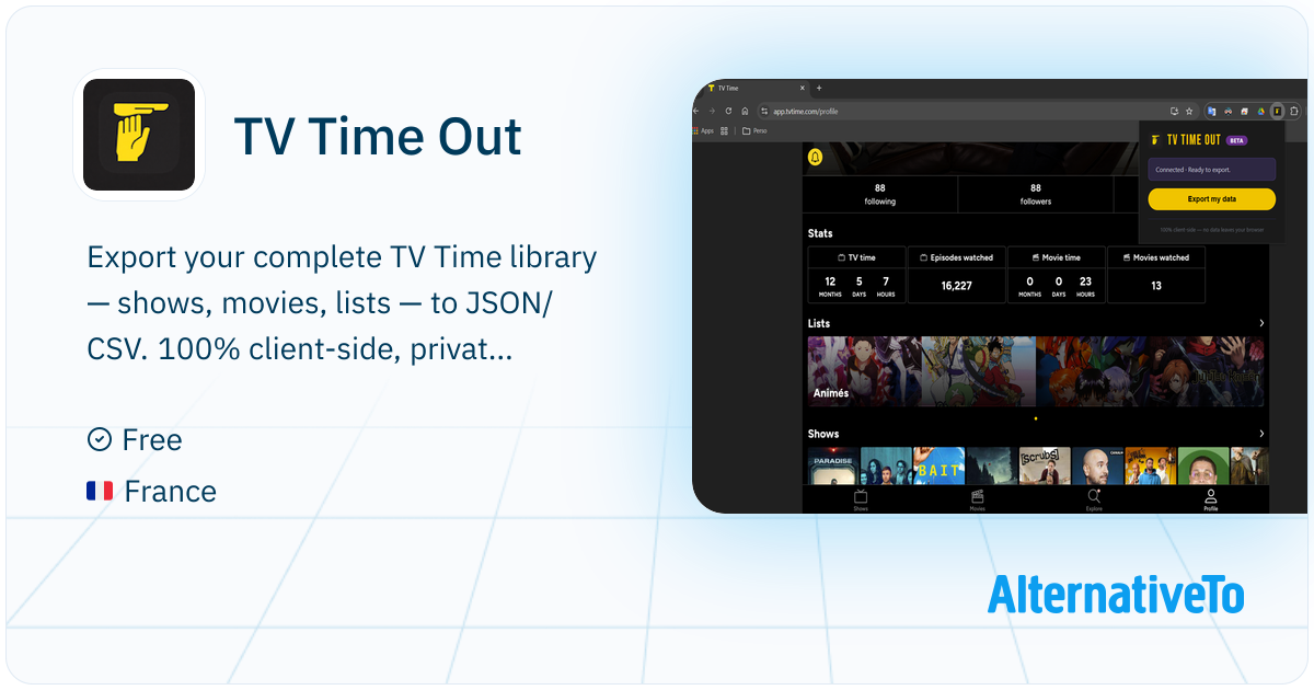 Tv Timecode TV Time Out: Export your complete TV Time library — shows, movies ...