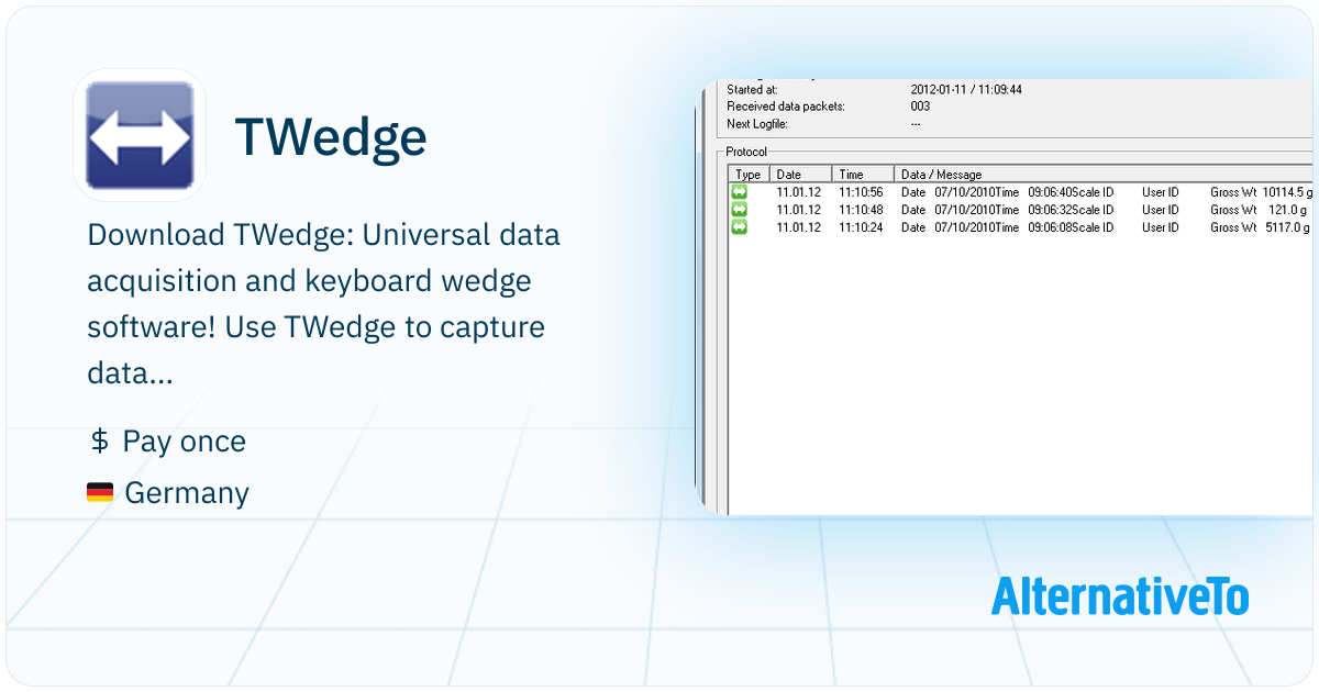 Wedge Software Tutorial TWedge: Enables you to capture data from devices like bar code readers ...
