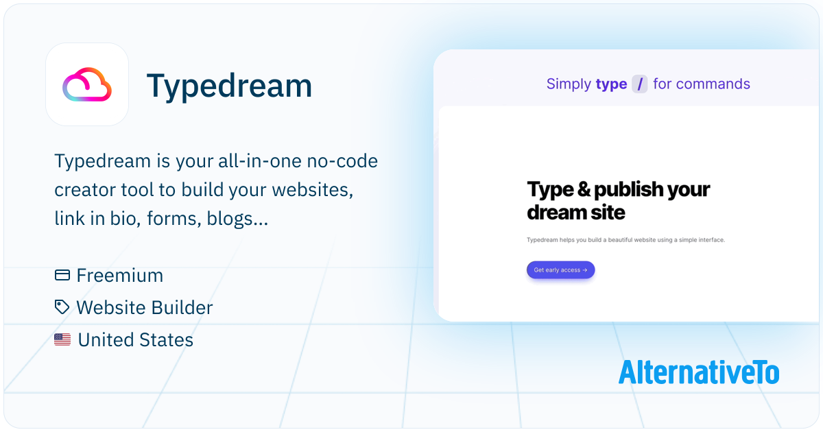 Typedream: The Canva of web pages: build pages, link in bios, forms ...