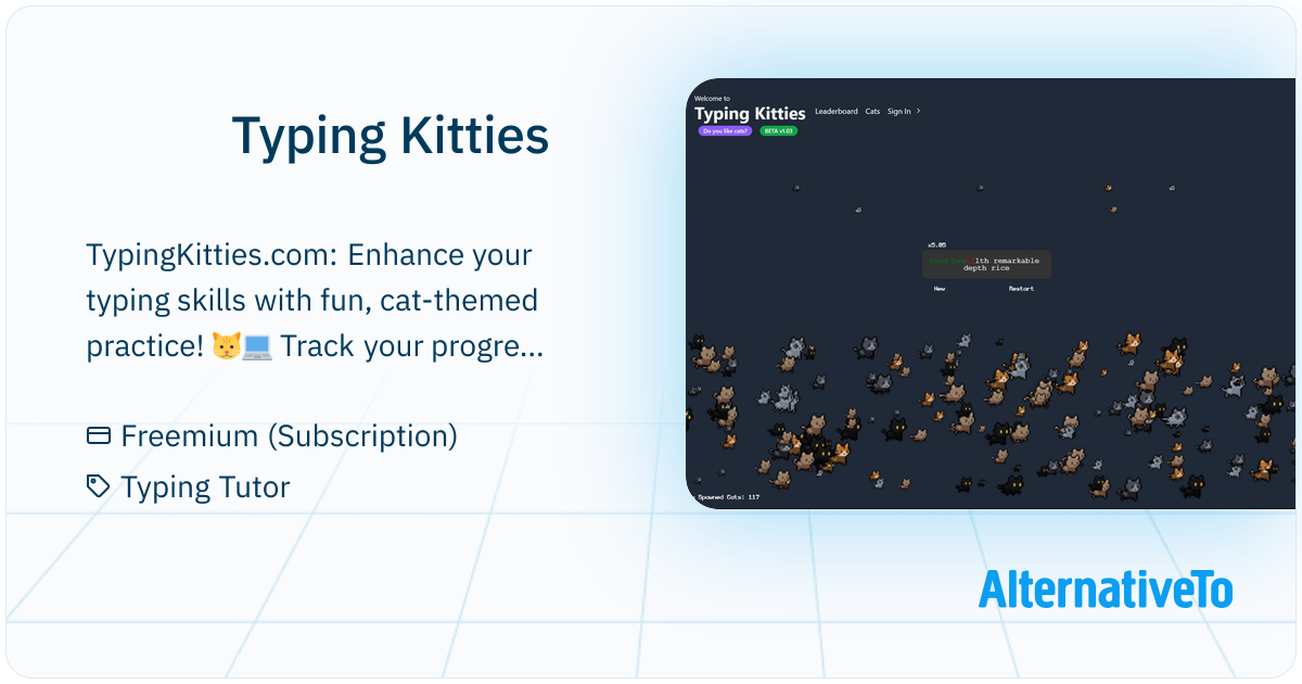 Cat Typing Rope Typing Kitties: TypingKitties.com: Enhance your typing skills with fun ...