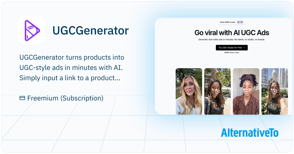 Ugc Style Image UGCGenerator: Turns products into UGC-style ads in | AlternativeTo