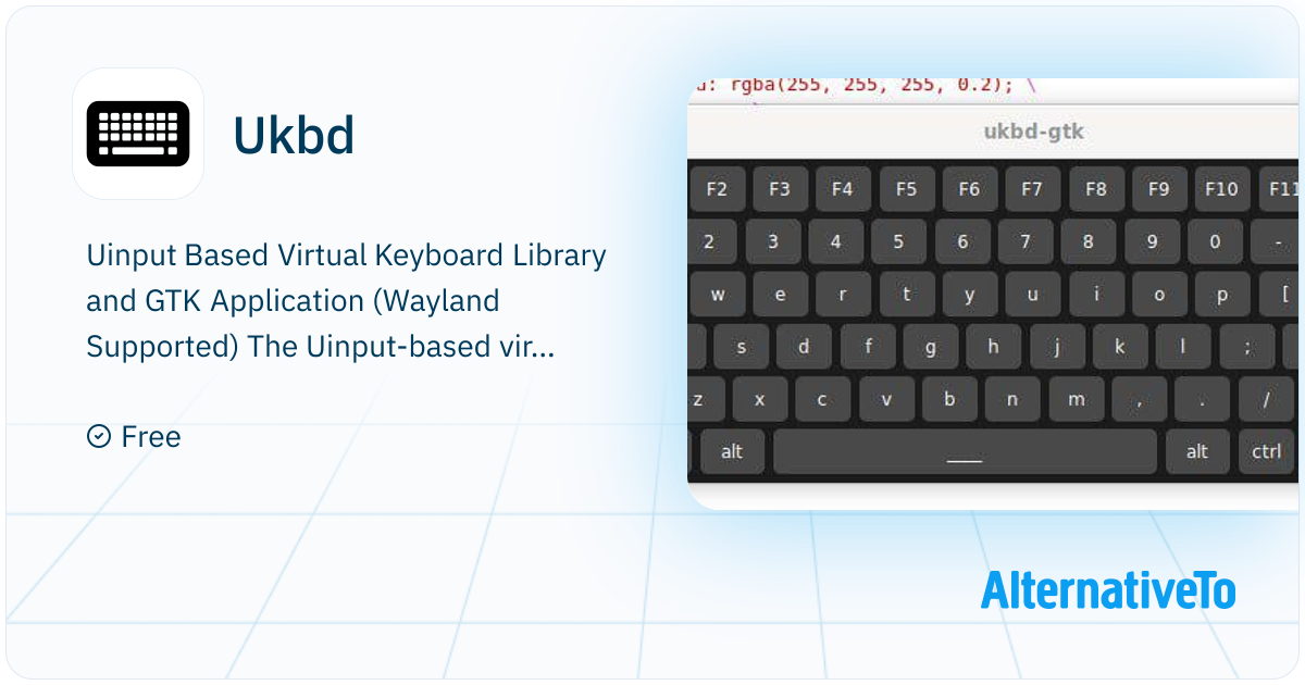 Ukbd: Uinput based virtual keyboard library and gtk application ...