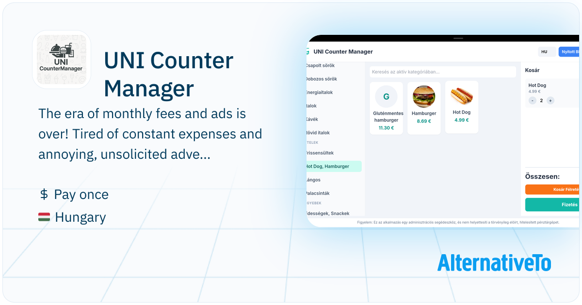 Pinwheel Counter Inventory UNI Counter Manager: Order taker & inventory manager for food stalls ...
