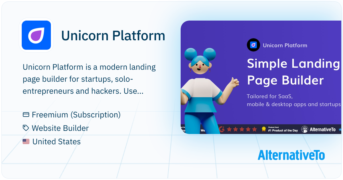 Unicorn Platform: Landing page builder with editor, custom styles ...