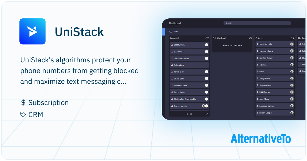 Unistack Service UniStack: Supercharge your data, customer engagement, sales, and team ...