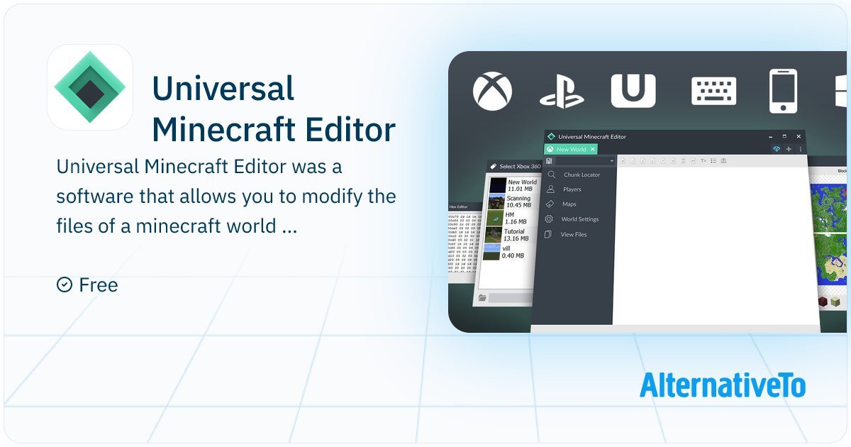 Universal Minecraft Editor: Was a software that allows you to modify ...