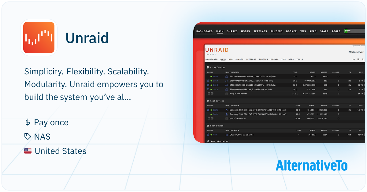 Unraid Unraid: Integrated OS for flexible storage, containers, and VMs ...