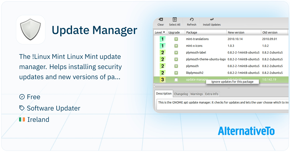 Update Manager: The http://alternativeto | AlternativeTo