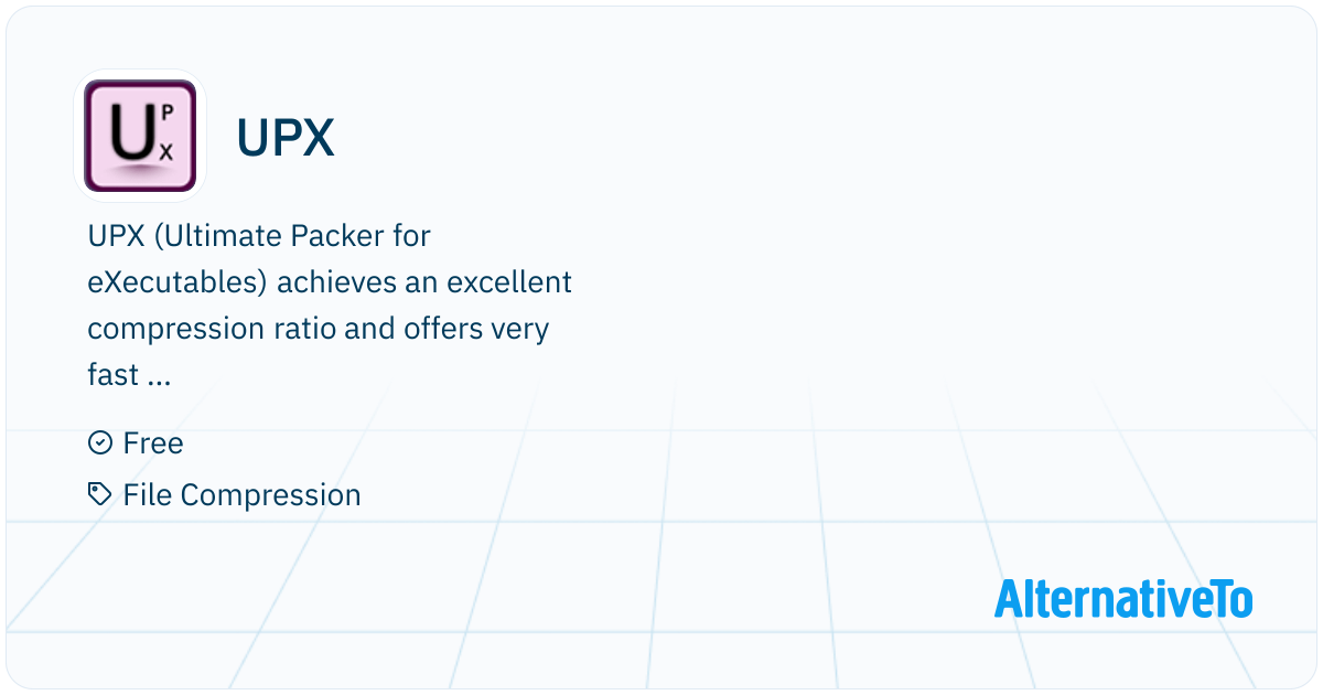 UPX: (Ultimate Packer for eXecutables) achieves an | AlternativeTo