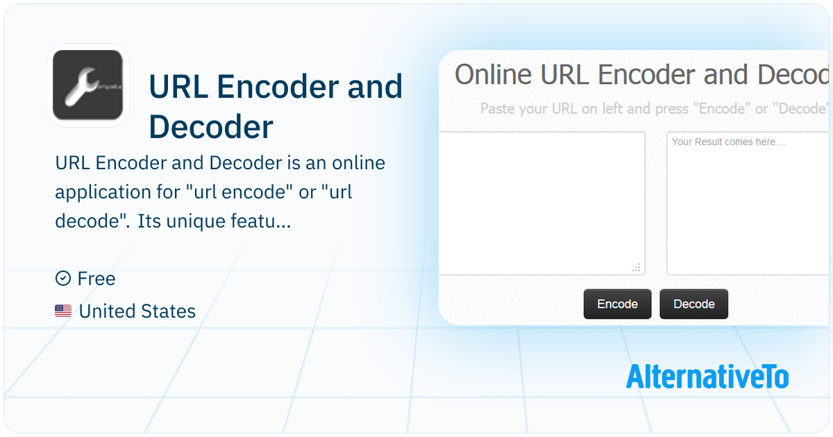 URL Encoder and Decoder: Online application | AlternativeTo