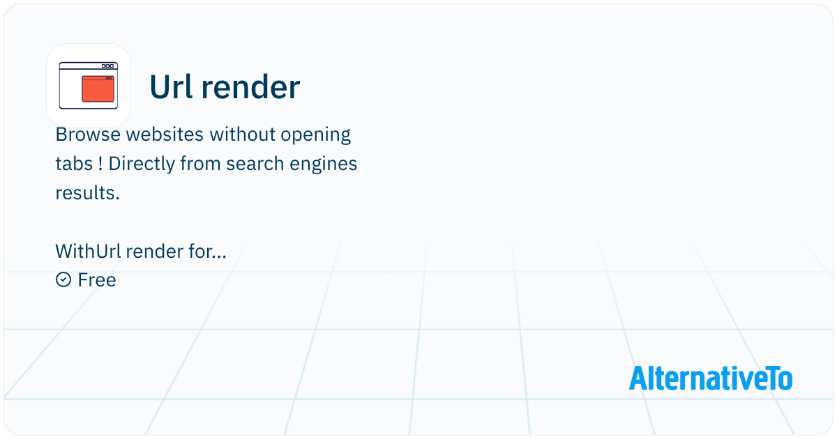 Url render: Chrome extension that permit to browse websites from search ...