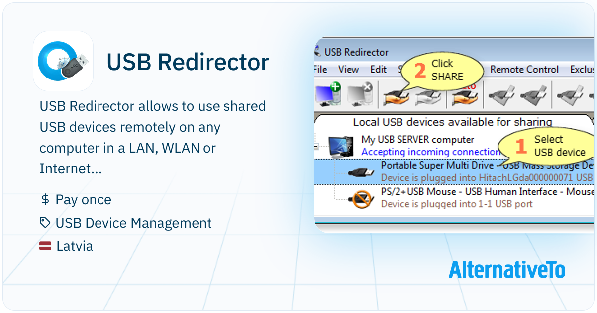 Usb Redirector Ico USB Redirector: Allows to use shared USB devices | AlternativeTo