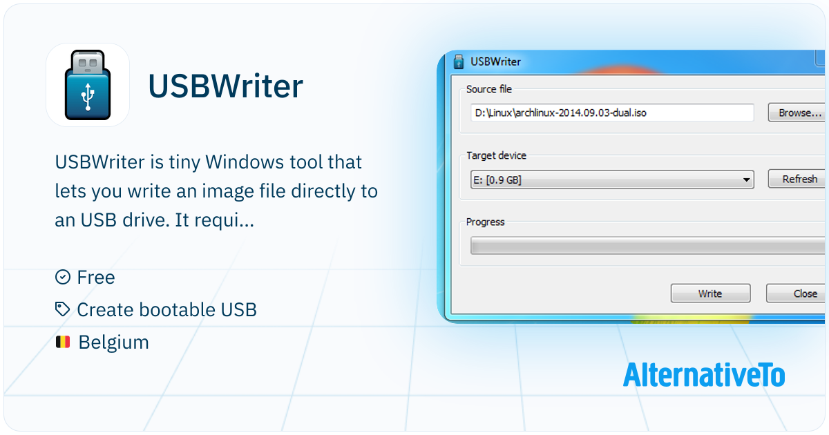 Windows Usb Image Writer USBWriter: Lets you write an image file to an USB drive on Windows ...