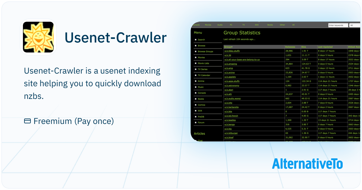 Usenet-Crawler: Usenet indexing site helping you to quickly download ...