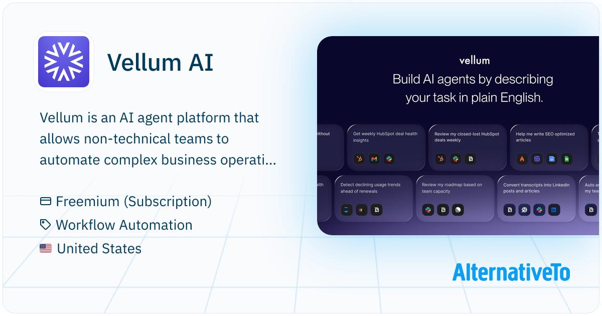 Vellum AI: Build and deploy powerful AI agents for business operations ...
