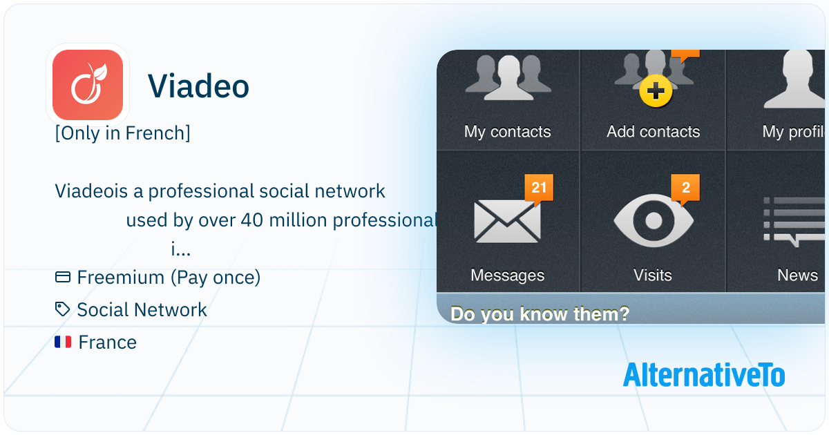 Viadeo: [Only in French] | AlternativeTo