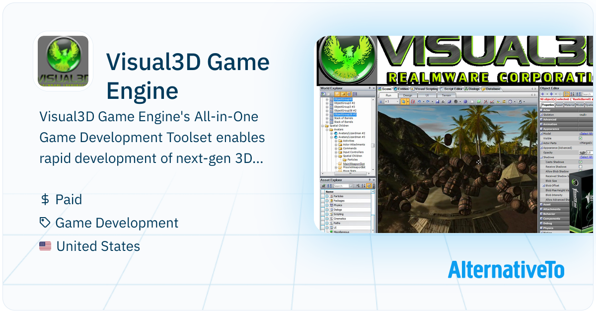 Visual3D Game Engine: 's All-in-One Game | AlternativeTo
