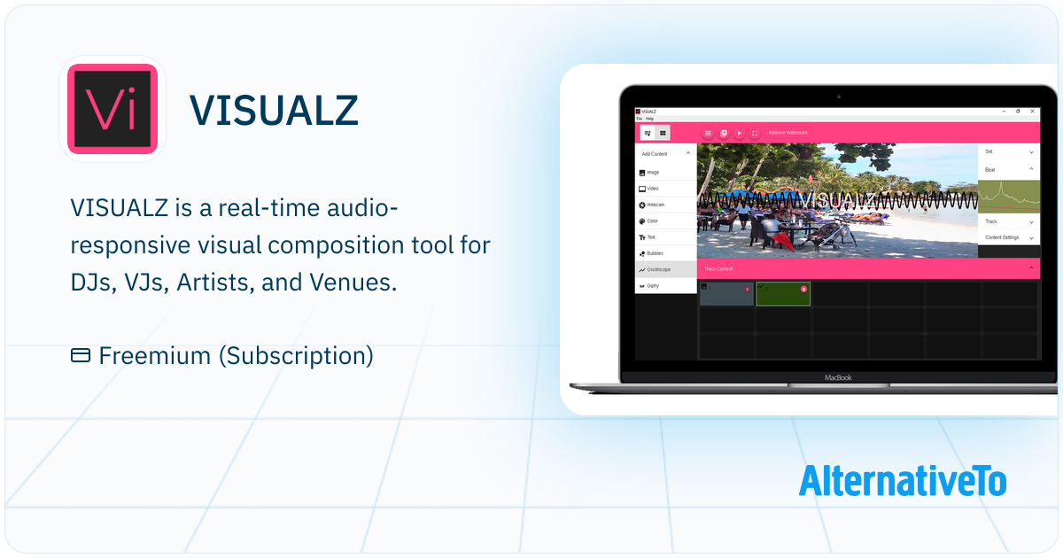 VISUALZ: Real-time audio-responsive visuals for DJs | AlternativeTo